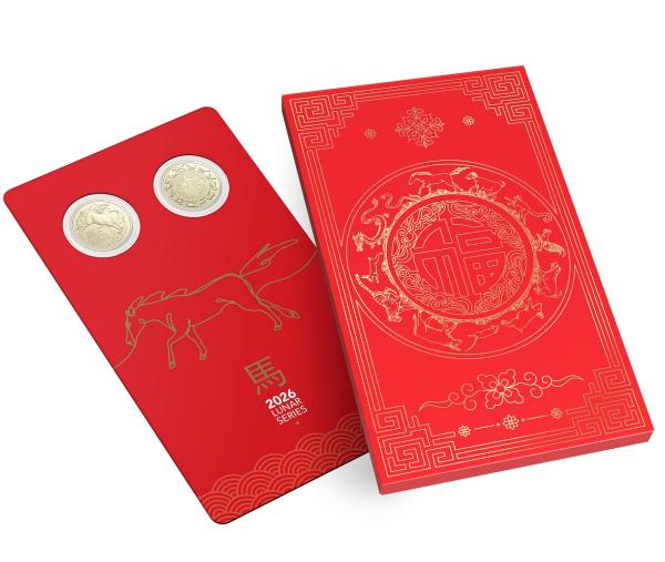 澳大利亚皇家造币厂马年纪念币 (图片仅供参考，以实物为准)   